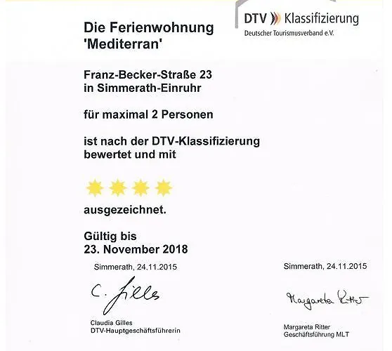 Apartamento Ferienwohnung-mediterran Einruhr